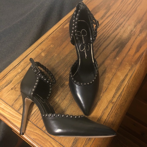 Jessica Simpson Shoes - Jessica Simpson Black Ankle Strap Pumps